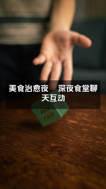 抖音玛倪助眠屋视频封面：美食治愈夜🍜深夜食堂聊天互动